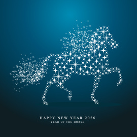 馬步踏春光-新年-電子卡片