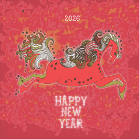 馬蹄聲聲報喜來--電子卡片