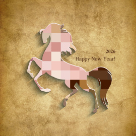 馬蹄聲聲興隆運-新年-電子卡片