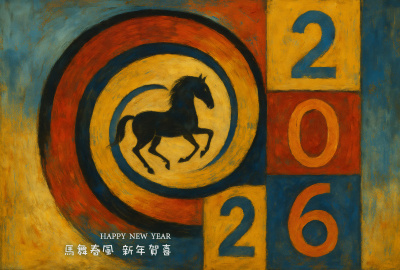 馬舞春風 新年賀喜--電子卡片