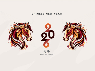 駿馬生雙翼；鴻圖壯九州--電子卡片