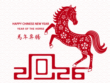 馬年奔騰賀新年-新年-電子卡片